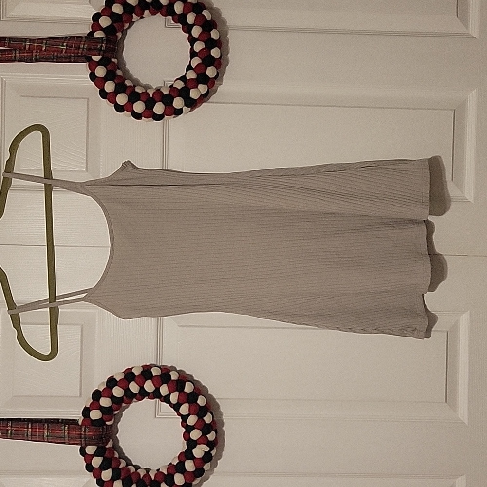 Divided H and M XS tan mini dress
